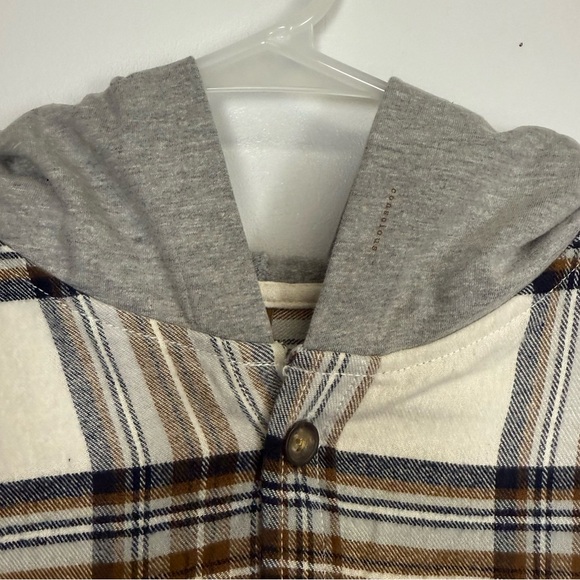 NEW Cactus Man Ricky Singh Hooded Button Up Shirt Mens XL Multicolor Plaid NWOT - Picture 5 of 12